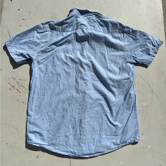 Men's Billabong Shirt Blue Pocket L Light Beach Surf Outdoor Camp City Casual - Picture 7 of 10